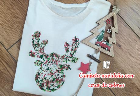 diy-camiseta-navideña-reno-cera-colores