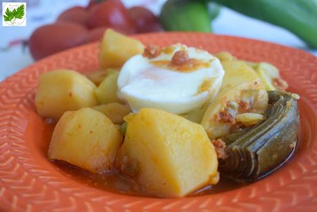 Patatas Guisadas con Sobrasada