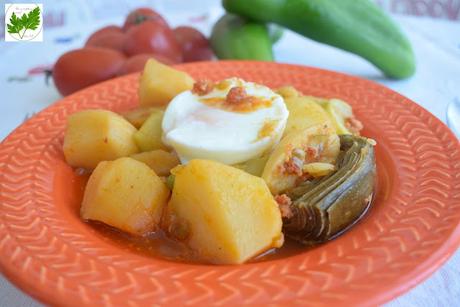 Patatas Guisadas con Sobrasada