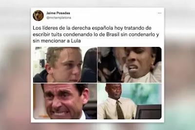 Lula paró el primer golpe, en Brasilia… Y sus repercusiones en España. Lula paró el primer golpe, en Brasilia… Y sus repercusiones en España.