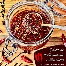 Salsa de aceite picante estilo chino (Chili oil)
