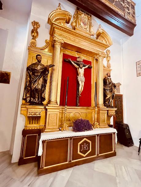 La Iglesia de San Andrés (11): retablo del Cristo de la Buena Muerte.