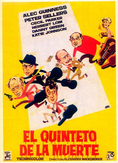 Dibucedario 2023 / Q / El quinteto de la muerte, Alexander Mackendrick, 1955
