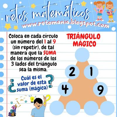 Desafíos matemáticos, Retos matemáticos, Problemas matemáticos, Descubre el número, Busca el número, Acertijos, Acertijos matemáticos