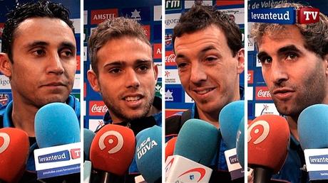 Rubén y Barkero, campeones en Nigeria en 1999 y compañeros en el Levante. Foto: Levanteud.com