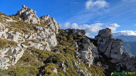Tramo final a la cima de la Portiecha