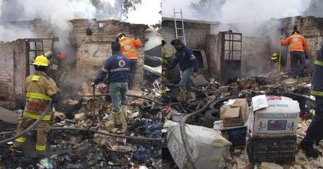 Incendio consume casa en el Barrio de San Sebastián