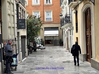 Calle de Luis Vives en Valencia Calle de Luis Vives en Valencia