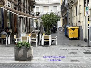 Calle de Luis Vives en Valencia Calle de Luis Vives en Valencia