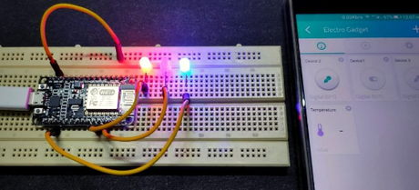 Sistema de domótica con módulo WiFi ESP8266 y Cayenee