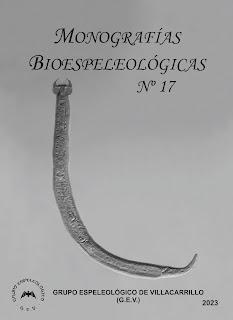 Nuevo número de MONOGRAFÍAS BIOESPELEOLÓGICAS