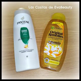 Champú, pelo, hair, cabello, terminados, productos terminados, empties, acabados, Garnier, Pantene, beauty, belleza, beautyblogger, microinfluencers, blog de belleza, opinion