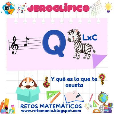 JEROGLÍFICOS Desafíos matemáticos, Retos matemáticos, Problemas matemáticos, Retos visuales, Retos mentales, Jeroglíficos, Acertijos