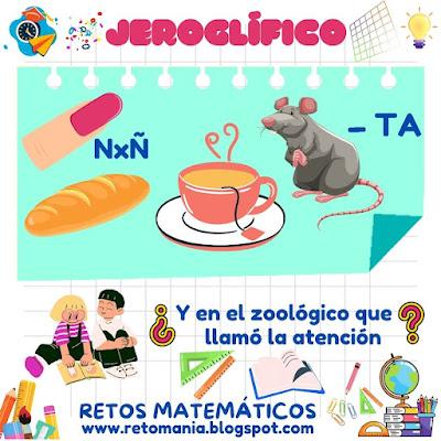 JEROGLÍFICOS Desafíos matemáticos, Retos matemáticos, Problemas matemáticos, Retos visuales, Retos mentales, Jeroglíficos, Acertijos