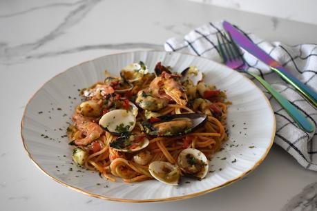 Espaguetis Frutti di mare