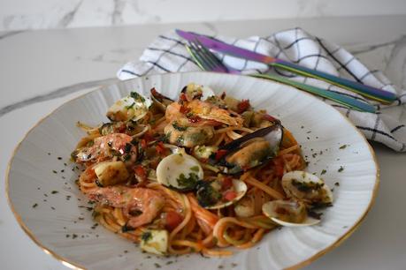Espaguetis Frutti di mare