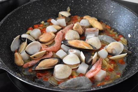 Espaguetis Frutti di mare