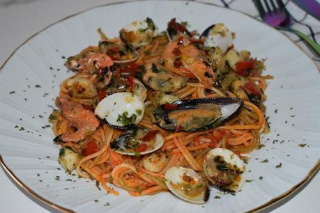 Espaguetis Frutti di mare