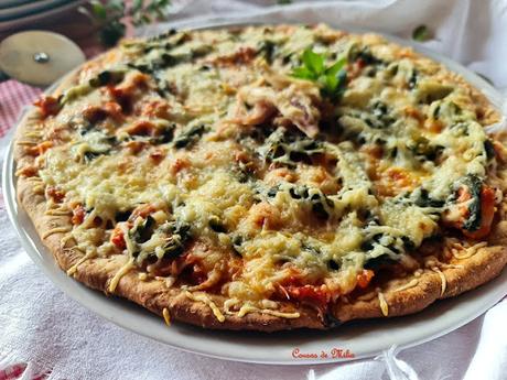 Pizza de carnes de cocido