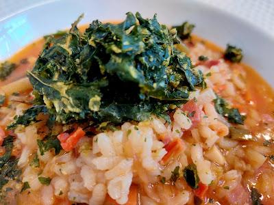 ARROZ CALDOSO DE VERDURAS Y JAMÓN