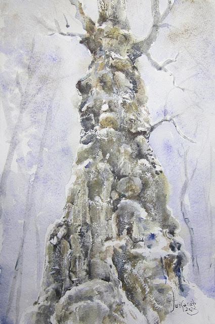 Acuarelas y explicaciones. Aniversario del blog.