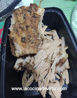 Pulled pork en olla lenta