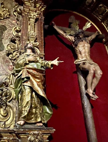 La Iglesia del Buen Suceso (5): el retablo del Cristo del Desamparo o del Buen Suceso.