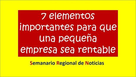 7 elementos importantes para que una pequeña empresa sea rentable