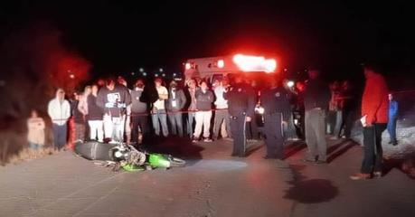 Fallecen dos motociclistas al chocar de frente entre sí en Mexquitic