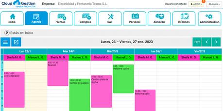 Utilidades de la agenda en Cloud Gestion Utilidades de la agenda en Cloud Gestion