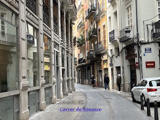 Calle de Bonaire en Valencia Calle de Bonaire en Valencia