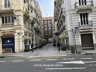 Calle de Ruiz de Lihory en Valencia