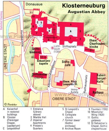 Abadía Agustina de Klosterneuburg - Plano de planta