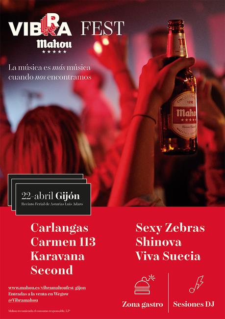 Vibra Mahou Fest Gijón: doce horas de música el 22 de abril