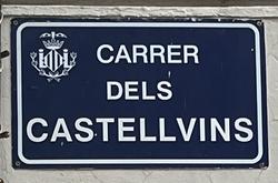 Calle de Castellvins en Valencia Calle de Castellvins en Valencia