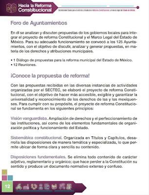 CONCLUYE SEGUNDA ETAPA PARA INTEGRAR PROPUESTA DE INICIATIVA DE REFORMA CONSTITUCIONAL EN EDOMEX: SECTEC