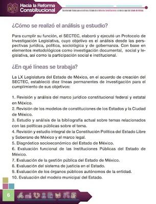 CONCLUYE SEGUNDA ETAPA PARA INTEGRAR PROPUESTA DE INICIATIVA DE REFORMA CONSTITUCIONAL EN EDOMEX: SECTEC