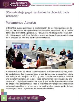 CONCLUYE SEGUNDA ETAPA PARA INTEGRAR PROPUESTA DE INICIATIVA DE REFORMA CONSTITUCIONAL EN EDOMEX: SECTEC
