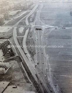 Nuevo acceso a la carretera de Móstoles en 1995