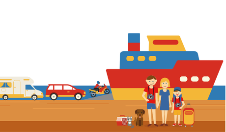 Ventajas de viajar en Ferry en vacaciones.