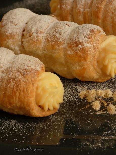 Petisús y Cañas de Crema Pastelera