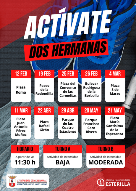 La nueva edición de ACTÍVATE DOS HERMANAS comienza en Montequinto. La nueva edición de ACTÍVATE DOS HERMANAS comienza en Montequinto.