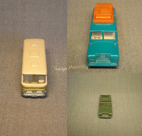 Land Rover Serie II, Land Rover Safari y Setra S80 de Matchbox