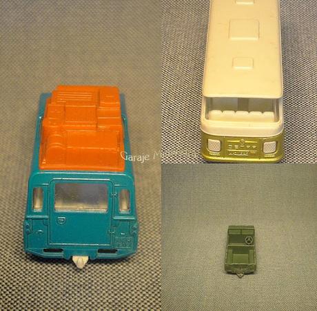 Land Rover Serie II, Land Rover Safari y Setra S80 de Matchbox