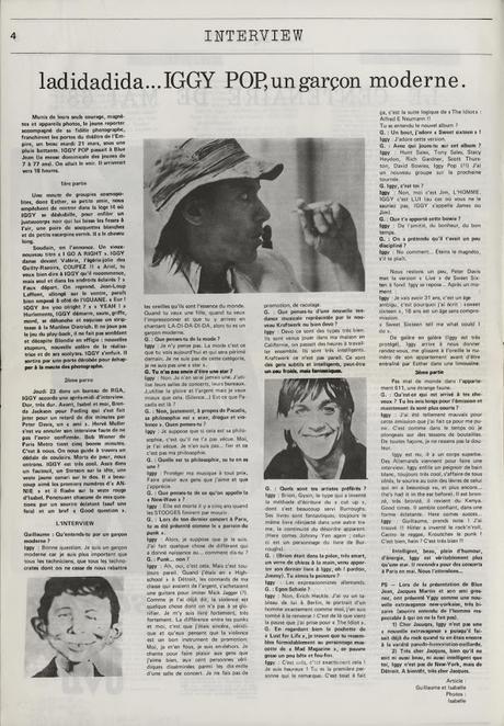 Iggy Pop -Popular 1 Nº 60 Junio 1978