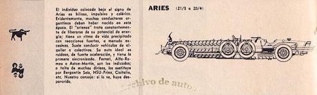 Signos del zodíaco de automovilistas de la revista Parabrisas de 1963