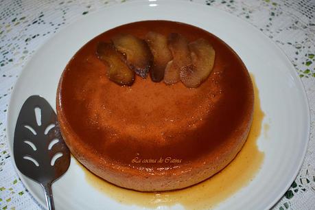 Flan de manzana a la canela