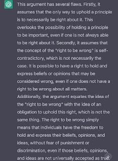 No existen ni el deber ni el derecho de tolerar el error, ni hay tal cosa como un derecho a errar