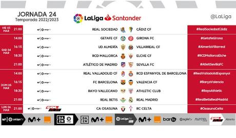 LaLiga anuncia el horario del Atletico de Madrid - Sevilla FC