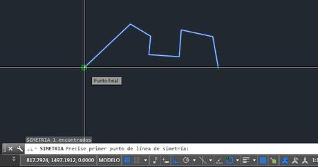 Crear una simetría en el programa Autocad